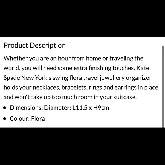 Kate spade travel organizer - Picture 3 of 9